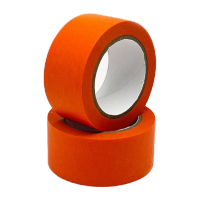 鸣固 彩色美纹纸胶带 美术生贴画手撕纸胶带 分色胶带装饰喷漆遮蔽易撕胶带 橙色15mm*20m