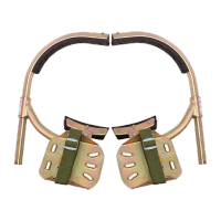 鸣固 电线杆爬杆脚扣 水泥杆爬杆脚扣带 电力施工攀登脚钩 登杆脚爬工具 300型 8-10米杆