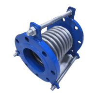 鸣固 304不锈钢波纹补偿器 法兰式金属伸缩节 膨胀节 DN32