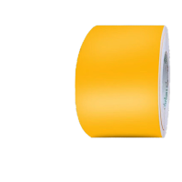 鸣固 警示胶带斑马线警戒地标贴彩色5S定位划线标示贴通道警示贴胶带10CM*18M黄色HRKW5031