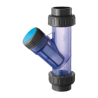 鸣固  过滤器塑料透明过滤器UPVC管道过滤器化工级Y型过滤器 DN65-工业级滤芯