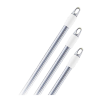 鸣固 扫把头清洁工具刷头一杆多用 扫帚地板家务清洁用品 120cm灰色 套膜拖把铁柄