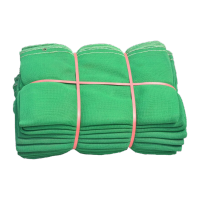 鸣固 密目网 绿色安全网建筑工地防护网盖土网防坠网遮尘网 1.8*6m 2000目 约4斤重