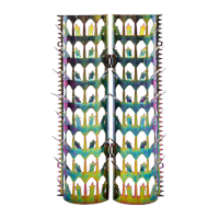 鸣固 管道防爬刺围栏 阳台围墙下水管道物业防盗刺钉 镀锌60mm*50cm KW233762