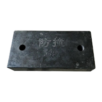 鸣固 橡胶防撞条 防撞块仓库物流卸货平台码头墙面保护垫缓冲块防撞块-50*25*10