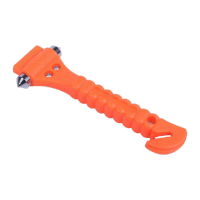 鸣固 汽车安全锤破窗器车载用多功能救生锤秒速破窗器逃生器安全带割刀 二合一救生锤(送底座 ) KW988231