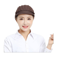 鸣固 防尘帽 防掉发防油烟防尘车间透气网无尘帽 咖啡色(全网款)MG-TB-1769