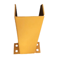 鸣固 货架防撞护角 U型立柱防护角 重型货架配件 叉车防撞护脚铁护角 120*100*300mm 5mm厚