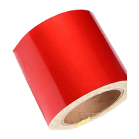 鸣固 警示胶带 地板胶带斑马线胶带 安全警示胶带 地面标识警戒线 ( 超宽10cm款 红色)HR