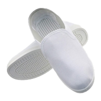 鸣固 防静电鞋车间防静电中巾鞋工作鞋透气 pvc白色 44