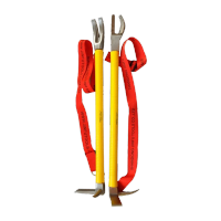 鸣固 消防破拆撬棍 哈利根撬棍碳钢大撬棍不易断多功能撬棍简单实用破拆 撬棍纤维柄套装