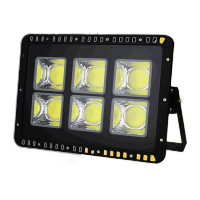 鸣固 led投光灯 7070投光灯户外防水 球场工地射灯220v 暖光(2700-3000K)200w