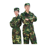 鸣固 训练服套装 男女户外学生拓展劳保服 耐磨劳保工作服 经典草绿 上衣+裤子 185cm