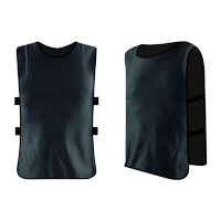 鸣固 对抗服 足球篮球训练背心分队服 广告活动背心分组拓展马甲定制 成人码 黑色