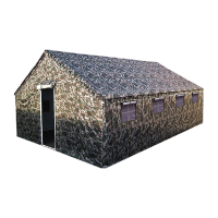 鸣固 两用迷彩色帐篷大型帆布帐篷野外救灾防雨防汛夹棉帐篷J3+型6*8