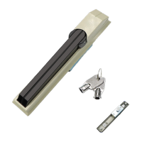 鸣固 柜门锁ms830无杆一体 7032 黑白