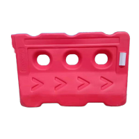 鸣固 三孔水马围栏公路修路施工塑料防撞围挡 1.06*0.65*0.12*0.23