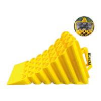 鸣固 塑料止退器马路牙子路沿坡三角阶梯垫45*20*25cm带铁片底座加强