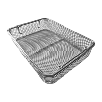 鸣固 不锈钢网筐周转筐 250*250*70mm