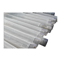 鸣固 PVC工业塑筋吸尘管 木工雕刻机除尘管道伸缩透明风管塑料波纹软管 内径160MM 壁厚0.5mm 一米价