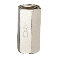 鸣固 气动单向阀止逆阀调压双内螺内牙六角止回阀 3/8