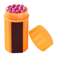 鸣固 防风火柴防水防潮火柴应急火柴野外生存户外应急用品便携 2盒[20只] KW605608