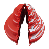 鸣固 工业标准闸阀锁 管道阀门锁手轮能量锁 定圆盘阀门工程塑料安全锁具 SGVL01 ZA1348