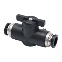 鸣固   手阀开关 气管开关阀 HVFF气动快速接头手动阀门 黑色*BUC*14等径直通