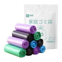 鸣固 清洁辅助工具 平口垃圾袋 45*50cm 100只装 标准款