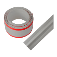 鸣固 PVC自粘压线条 防踩遮盖电线走线槽明装地面墙面理线固定 35mm(压1支≤5mm线)3米 灰色 MGL0883