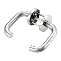 鸣固 防火门用防火锁 入户门消防通道逃生门把手拉手 通用型单把手