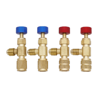 鸣固 空调加氟防冻手安全阀 R410/R22空调加液安全阀 R22(1/4*1/4)