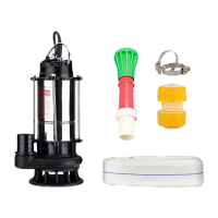 鸣固 潜水泵 抽水泵农用井用220V清水泵自吸泵抽水机污水泵灌溉排污 370W污水泵 1.5寸5米铜芯电机(加配件)