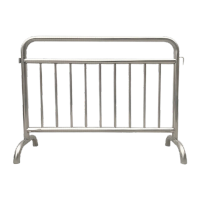 鸣固 不锈钢铁马护栏防护栏 幼儿园围栏景区201不锈钢隔离栏 1.2*1.5米