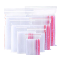 鸣固 PE自封袋 加厚透明 12丝12CM*17CM/500只