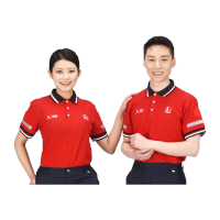 鸣固 中石化夏季红色短袖套装员工装 红色