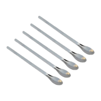 鸣固 实验取样勺 微量试样勺 不锈钢药勺 双头试剂药勺 称量勺 304#180mm单头加厚(5支装) KS575575