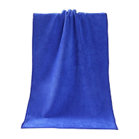 鸣固 纳米纤维毛巾擦拭布约30*70cm400g 10条蓝色