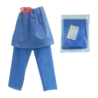 鸣固 肠镜检查裤裙裤 肠道水疗胃镜结肠道 防水透气 无纺布材质 男女通用 均码