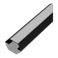 鸣固 六角梯形不锈钢线槽 明装地槽地线槽金属防踩压线槽地面神器 黑钛金 50mm MGL0491 CS735593