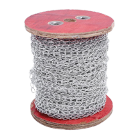 鸣固 细铁链条 安全出口指示灯吊灯链子 广告吊牌挂链 消防出口链条 1.6mm85米/个 KS675967