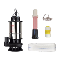 鸣固 潜水泵 抽水泵农用井用220V清水泵自吸泵抽水机污水泵灌溉排污 1100W污水泵 2寸10米铜芯电机(加配件)