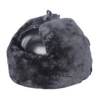 鸣固 明盾防寒安全帽 冬季防冻保暖棉头套 电力建筑施工地防砸棉安全帽 短毛绒布面 CS485422
