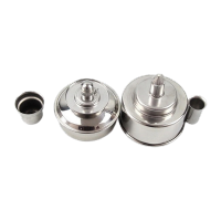 鸣固 加厚螺口不锈钢酒精灯 密封防漏型防爆 200ml螺口加厚 酒精灯