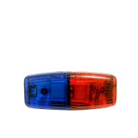 鸣固 肩灯 红蓝爆闪警示灯多功能骑行夜跑信号灯 防水可充电LED闪光灯 红蓝款 KS689990