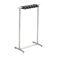 鸣固 拖把架 拖布墩布扫把卫生间阳台收纳架学校工厂 不锈钢落地式10拖12钩 CS023943