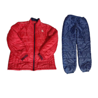 鸣固 中石化冬装红色棉上衣+棉裤员工装 蓝色 KS554043