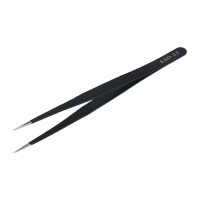 鸣固 静电镊子 不锈钢黑色 ESD11 起订量3 KS370520