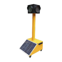 鸣固 移动式太阳能红绿灯 可升降临时交通信号灯 C款直径30cm四面单头灯 ZA1823