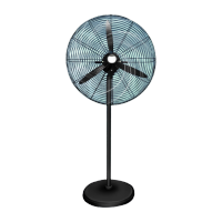 鸣固 工业风扇强力落地扇大功率大风力电风扇 750型落地铝叶+3米[铜线电机]